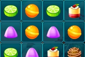 다양한 모양과 색상의 캔디와 디저트 이미지