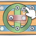 나무 배경에 원형 톱니와 손 모양 포인터가 있는 기계 장치