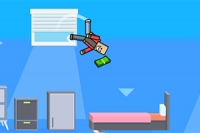 Obby의 인형 같은 몸을 조종하여 침대로 날아가세요!