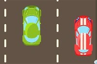 스포츠카를 운전하여 상대 차량을 피하세요