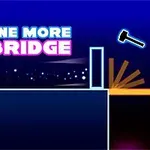 푸른 배경에 하얀 선으로 그려진 다리와 도구 아이콘, ONE MORE BRIDGE라는 텍스트가 포함된 이미지