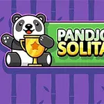 귀여운 팬더가 트로피를 들고 있는 모습과 PANDJOHNG SOLITAIRE라는 글자가 있는 이미지