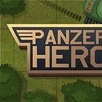 PANZER HERO라는 글자가 적힌 로고와 녹색 탱크의 이미지