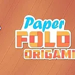 피자 모양을 접는 종이와 Paper Fold Origami 텍스트가 있는 이미지