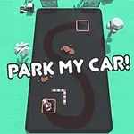 주차장 도로 위에 PARK MY CAR!