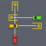 세 대의 자동차가 다른 방향으로 주차된 모습