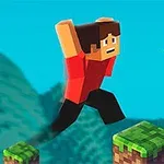 픽셀 스타일의 캐릭터가 점프하는 장면과 숫자 4가 나와 있는 이미지