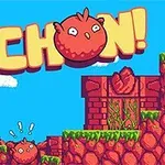 귀여운 붉은 새와 다양한 벽돌 패턴의 자연 배경이 있는 이미지