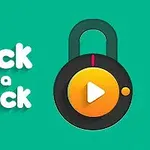 녹색 배경 위에 자물쇠 아이콘과 Pick a Lock라는 텍스트가 있는 이미지