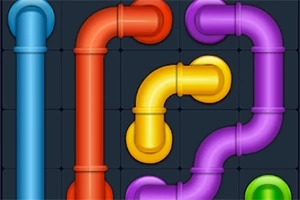 컬러풀한 파이프들이 서로 연결된 이미지