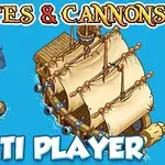 커다란 범선과 문어가 있는 바다 배경의 일러스트