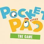 파란색과 주황색 글자로 POCKET PAD라고 쓰인 로고 이미지