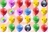 같은 색 풍선을 3개 이상 연결하여 터뜨리세요.