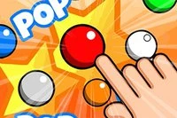 화면에 나타나는 풍선을 손가락으로 터뜨리세요