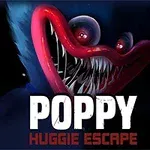 날카로운 이빨과 붉은 입을 가진 파란색 생물의 모습