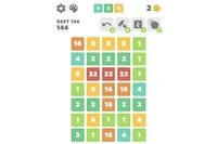 동일한 값의 타일 4개를 연결하는 타일 이동 퍼즐 게임