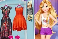 엘사와 라푼젤의 재미있는 패션 경쟁에서 멋지게 변신을 도와주세요!