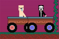 프로 오분가 vs 뉴비와 해커 - 2인용 2D 게임