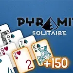 Enjoy this stylish version of the classic Pyramid Solitaire!