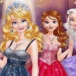 드레스를 입고 있는 네 명의 소녀들