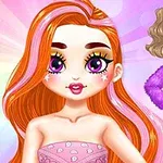 긴 핑크색 머리의 소녀와 보라색 의상을 입은 소녀가 함께 있는 일러스트