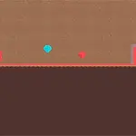 파란 삼각형과 빨간 사각형의 캐릭터가 두 개의 자물쇠가 있는 문을 향해 걸어가고 있습니다