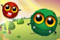 대포를 쏘고 생물을 그들의 사탕으로 부딪히세요