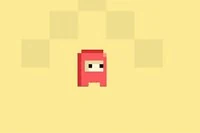 계속 점프하며 장애물을 피해야 하는 픽셀 아케이드