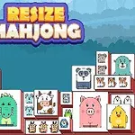 다양한 귀여운 동물 그림이 그려진 마작 타일이 쌓여 있는 모습