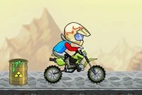 자전거를 타고 장애물을 넘어 안전하게 도전에 성공하세요