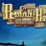 Robin Hood Give and Take라는 텍스트가 적힌 푸른 배경의 이미지