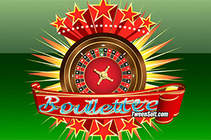 빨간 별과 금색 선으로 장식된 화려한 룰렛 이미지