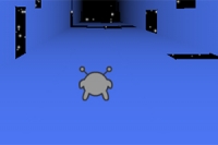 작은 외계인을 우주에서 달리는 게임 Run 3