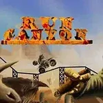 고글과 모자를 쓴 남자가 담배를 물고 있고, 그의 뒤로 작은 차량이 다리를 넘어가고 있으며, 위쪽에 화염 글자가 있는 장면