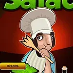 요리사 복장을 한 남성이 주걱을 손에 들고 있는 이미지