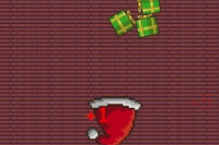 산타를 도와 선물을 모으고 바위를 피하세요