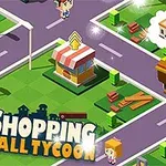 캐릭터들이 도로를 걷고 있고 건물과 상점들이 배치된 픽셀 스타일의 풍경