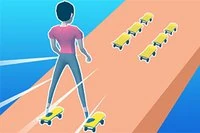 스케이트 스카이 롤러 결승선에 도달할 수 있나요