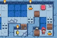 소녀가 지하 감옥으로 내려가서 보물 상자 30개를 찾아야 합니다