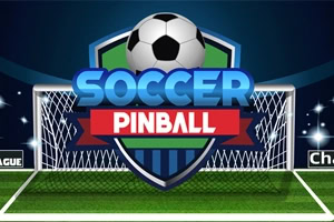 축구 골대 앞에 축구공과 함께 Soccer Pinball이라는 문구가 있는 이미지