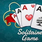 세 장의 에이스 카드와 빨간 리본이 장식된 이미지입니다