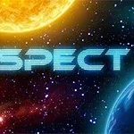 우주 공간에 떠 있는 우주선과 밝게 빛나는 별, 그리고 SPECT라는 단어가 있는 이미지입니다