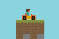 스티브의 새로운 두 번째 모험에서 집에서 포털까지 카트를 타고 가야 합니다