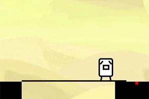 Stretch the stick in order to reach and walk on the platforms