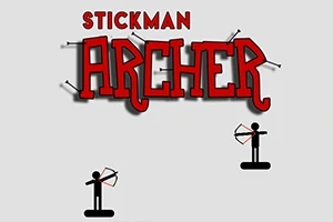 스틱맨 두 명이 각각 활을 들고 있는 이미지