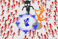 공격을 피하고 파워업을 모아 검투사 전투에서 살아남기