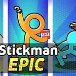 세 가지 색상의 스틱맨 캐릭터가 각각 다른 물건을 들고 있는 모습