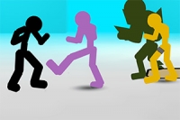 스틱맨 1인용 거리 격투 게임