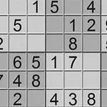 숫자 1부터 9까지의 숫자가 배치된 9x9 격자 퍼즐 이미지