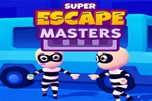 두 명의 마스크를 쓴 사람들이 줄무늬 복장을 입고 트럭 앞에서 각기 손가락으로 무언가를 가리키고 있습니다